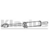 KLARIUS VW246A Middle Silencer